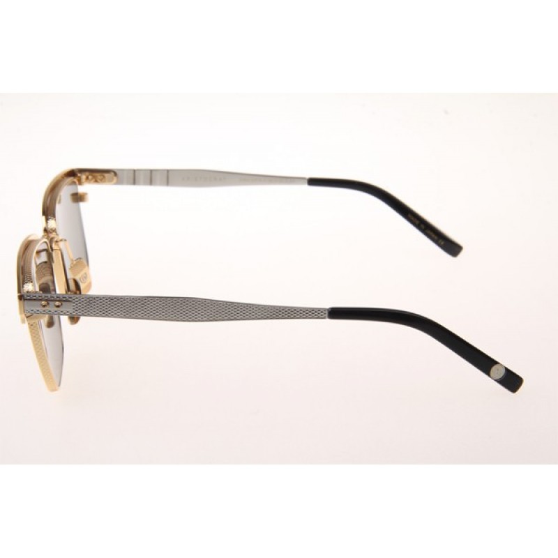 Dita Aristocrat Sunglasses In Gold Silver With Mirror Lens