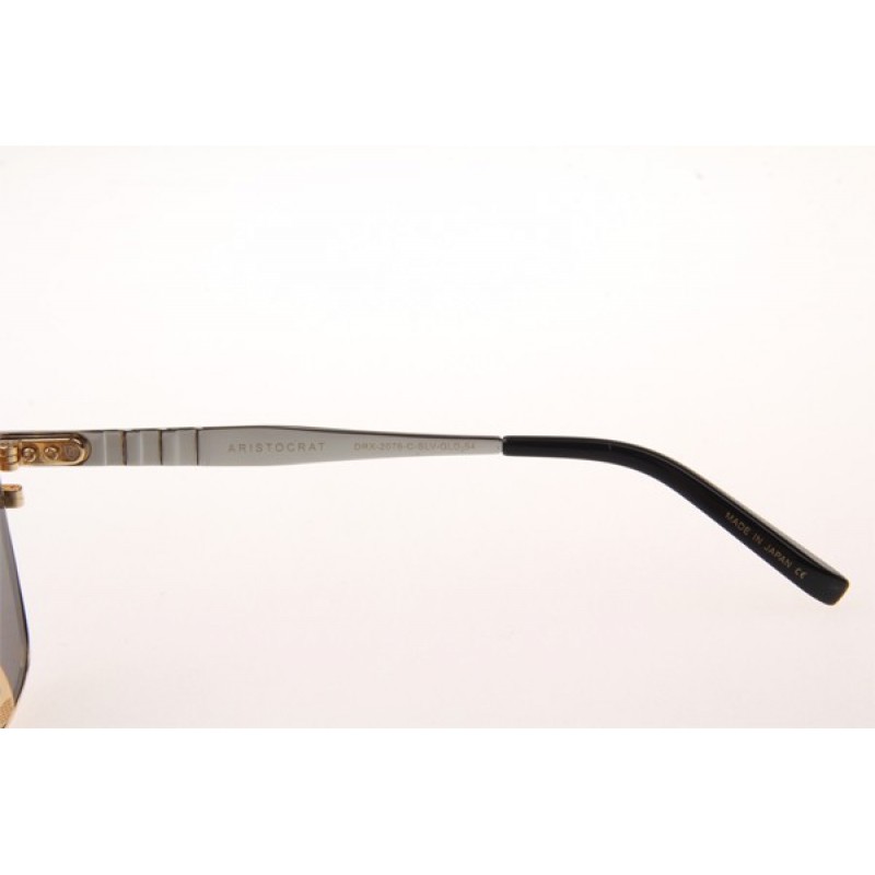 Dita Aristocrat Sunglasses In Gold Silver With Mirror Lens