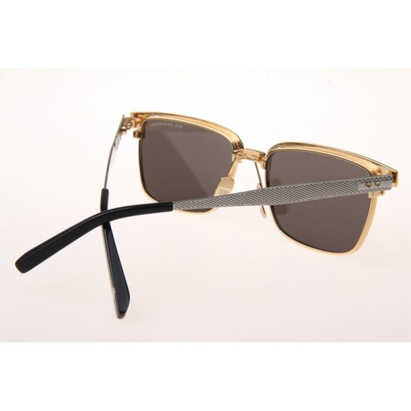 Dita Aristocrat Sunglasses In Gold Silver With Mirror Lens