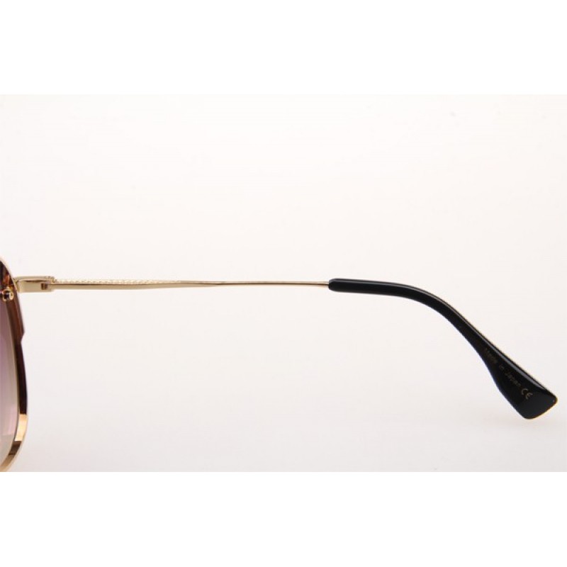 Dita Decade Two Sunglasses in Gold With Gradient Brown Lens