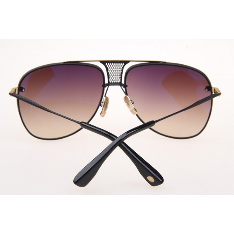 Dita Decade Two Sunglasses in Black With Gradient Brown Lens