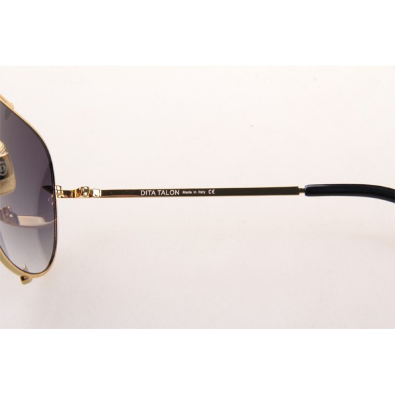 Dita Talon DVT328 Sunglasses In Gold With Grey Grandient Lens