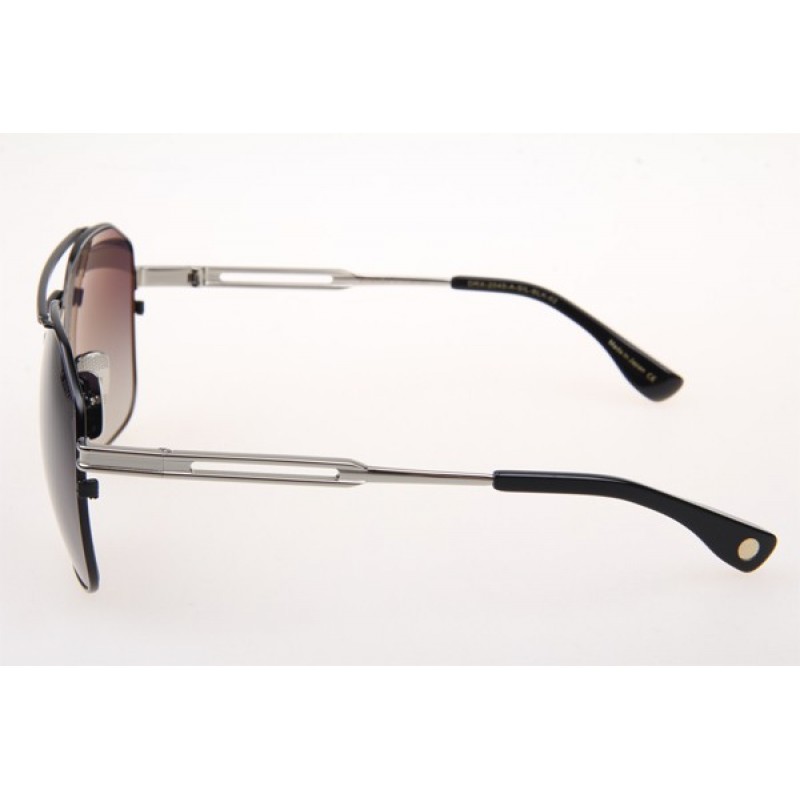 Dita Armada Sunglasses In Black Silver With Gradient Grey Lens