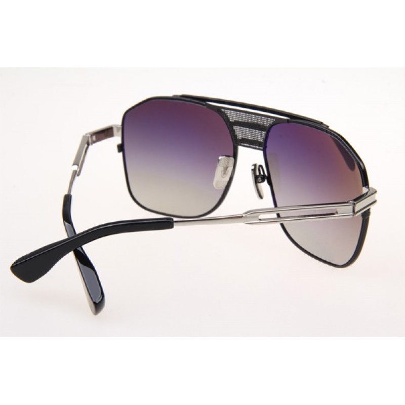 Dita Armada Sunglasses In Black Silver With Gradient Grey Lens
