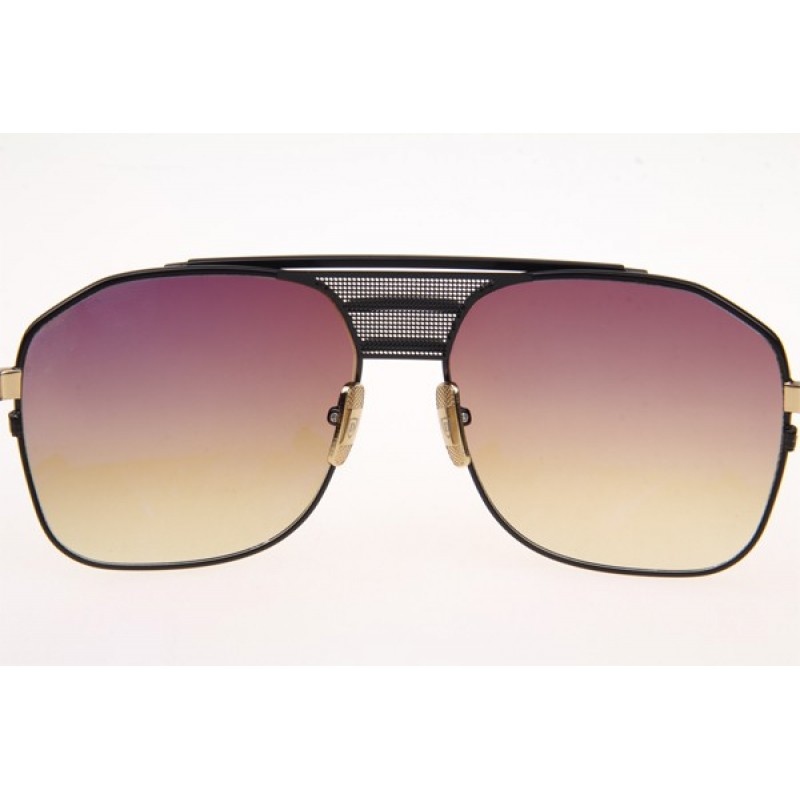 Dita Armada Sunglasses In Black Gold With Gradient Brown Lens
