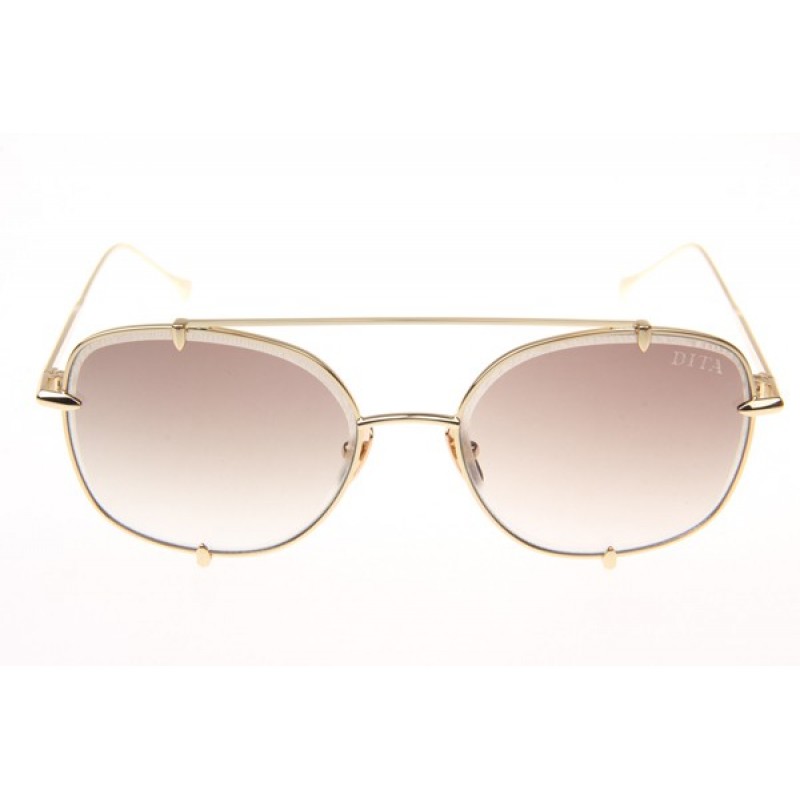 Dita Talon Two Sunglasses In Gold Gradient Brown