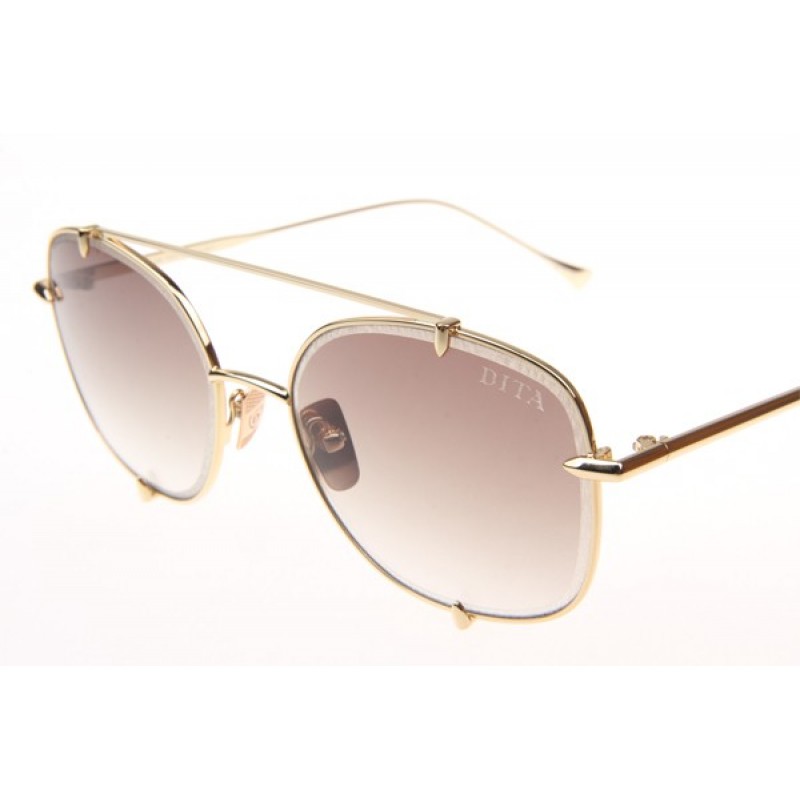 Dita Talon Two Sunglasses In Gold Gradient Brown