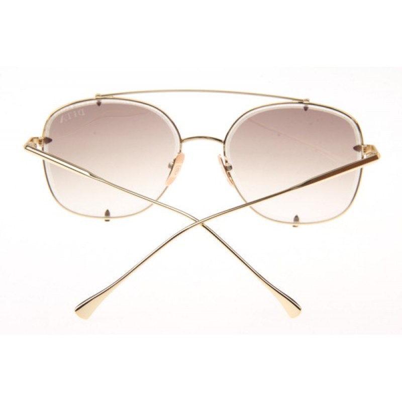 Dita Talon Two Sunglasses In Gold Gradient Brown