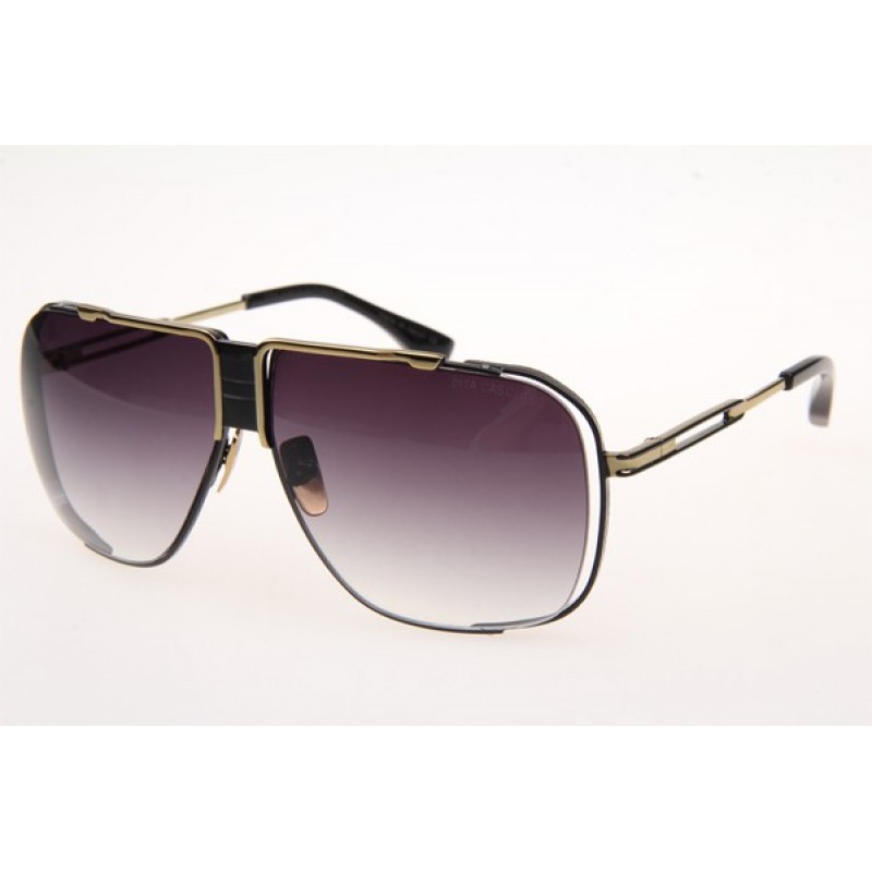 Dita Cascais DRX2065-B Sunglasses In Black Gold With Gradient Grey Lens