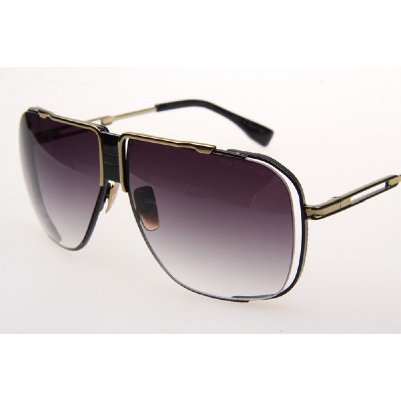 Dita Cascais DRX2065-B Sunglasses In Black Gold With Gradient Grey Lens