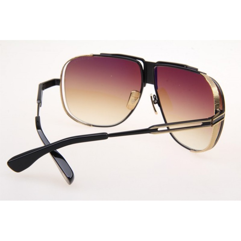 Dita Cascais DRX2065-B Sunglasses In Black Gold With Gradient Brown Lens