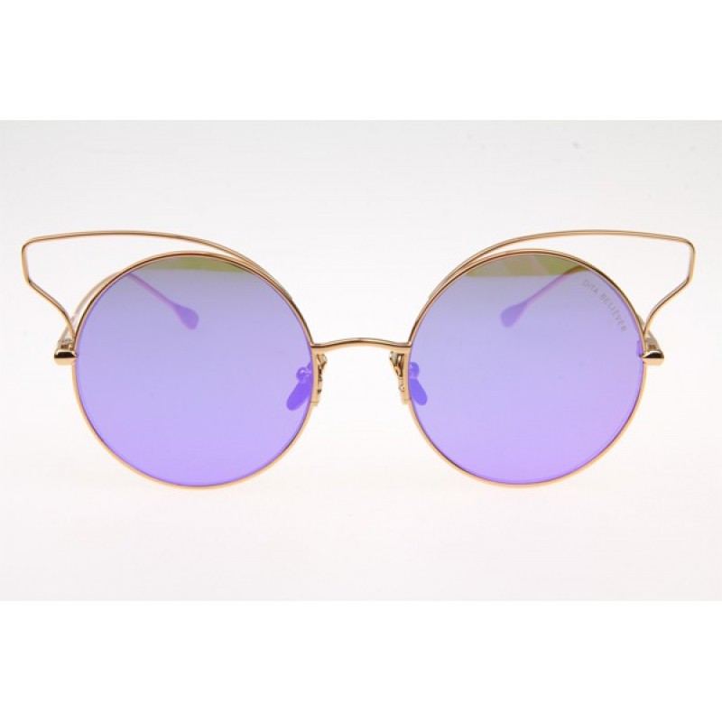 Dita HEARTBREAKER Sunglasses In Gold with Purple Lens