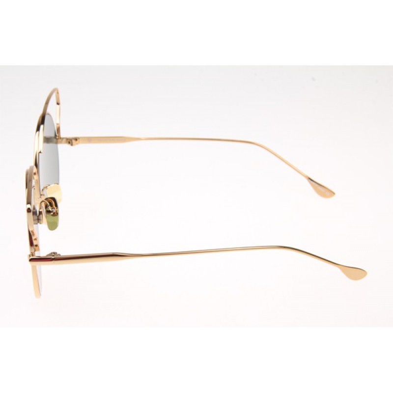 Dita HEARTBREAKER Sunglasses In Gold with Purple Lens