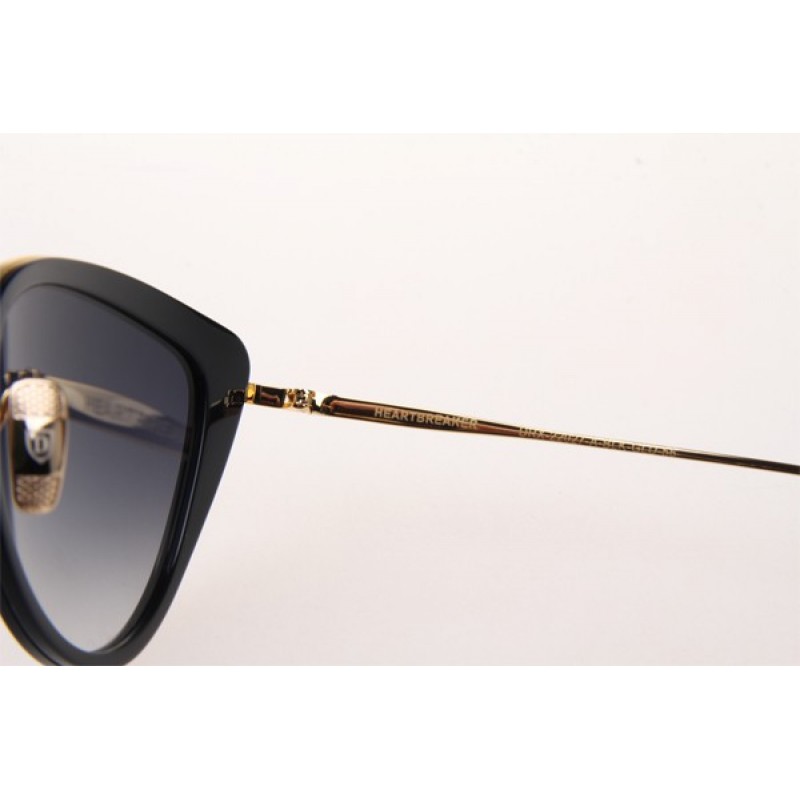 Dita Heartbreaker Sunglasses In Black with Mirror Lens