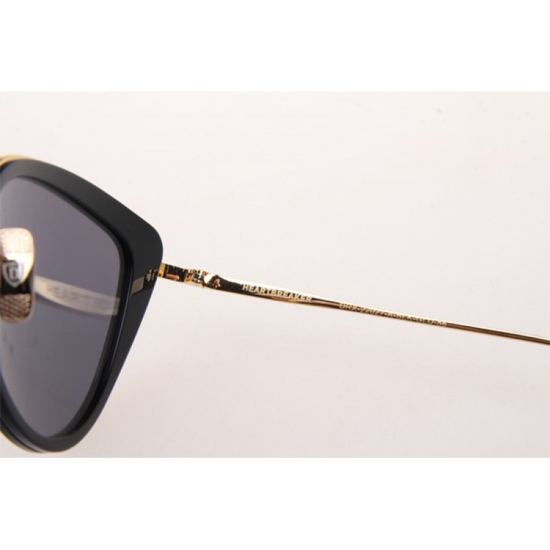 Dita Heartbreaker Sunglasses In Black With Purple Flash Lens