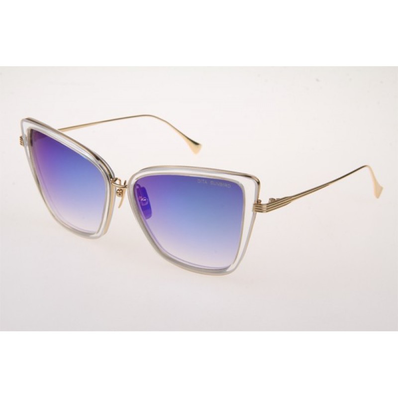 Dita Sunbird Sunglasses In Transparent With Blue F...