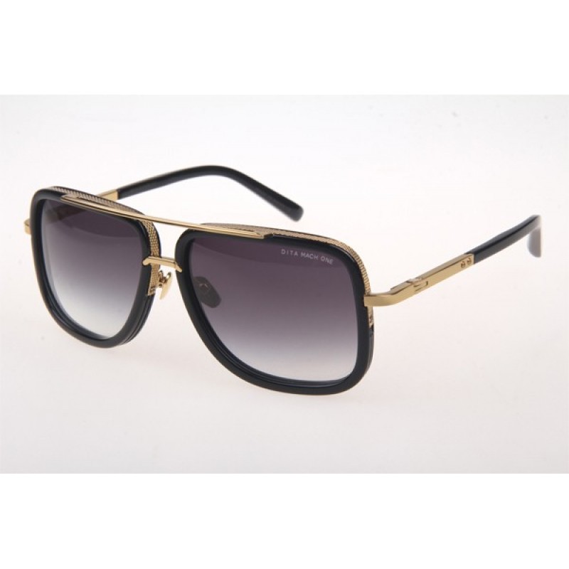 Dita MACH ONE Sunglasses In Black Gold Grey Gradient