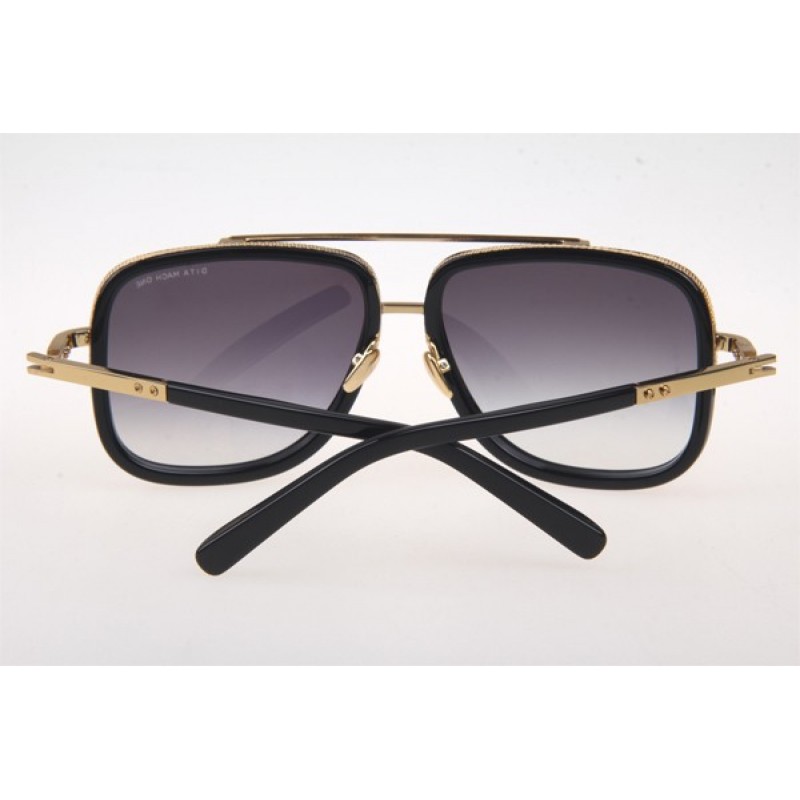 Dita MACH ONE Sunglasses In Black Gold Grey Gradient