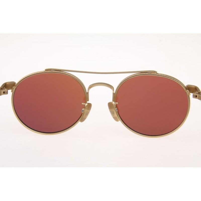 Dita T0828 Sunglases In Gold With Blue Flash Lens