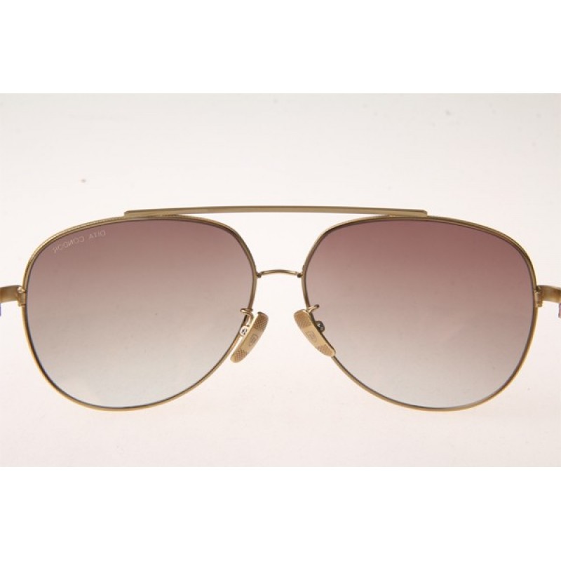 Dita Condor Sunglasses In Gold With Pink Lens