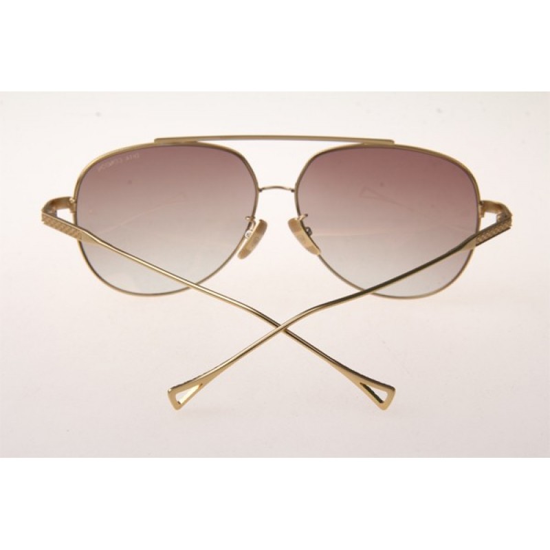 Dita Condor Sunglasses In Gold With Pink Lens