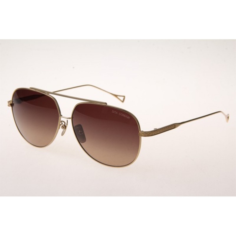 Dita Condor Sunglasses In Gold With Brown Gradient...