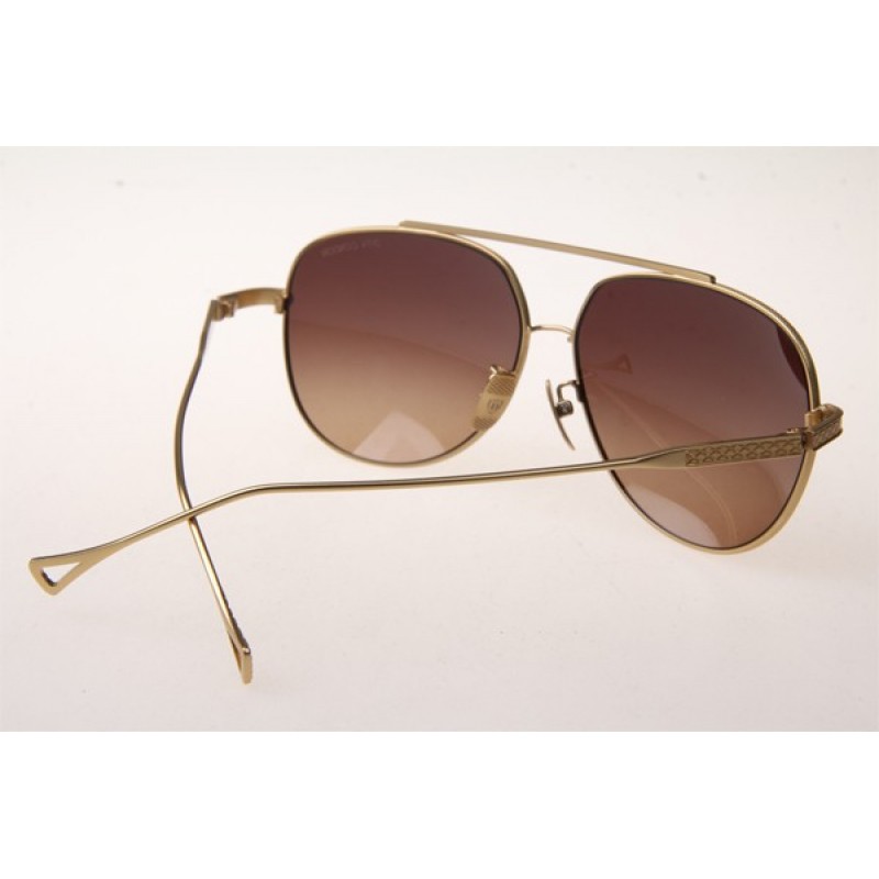 Dita Condor Sunglasses In Gold With Brown Gradient Lens