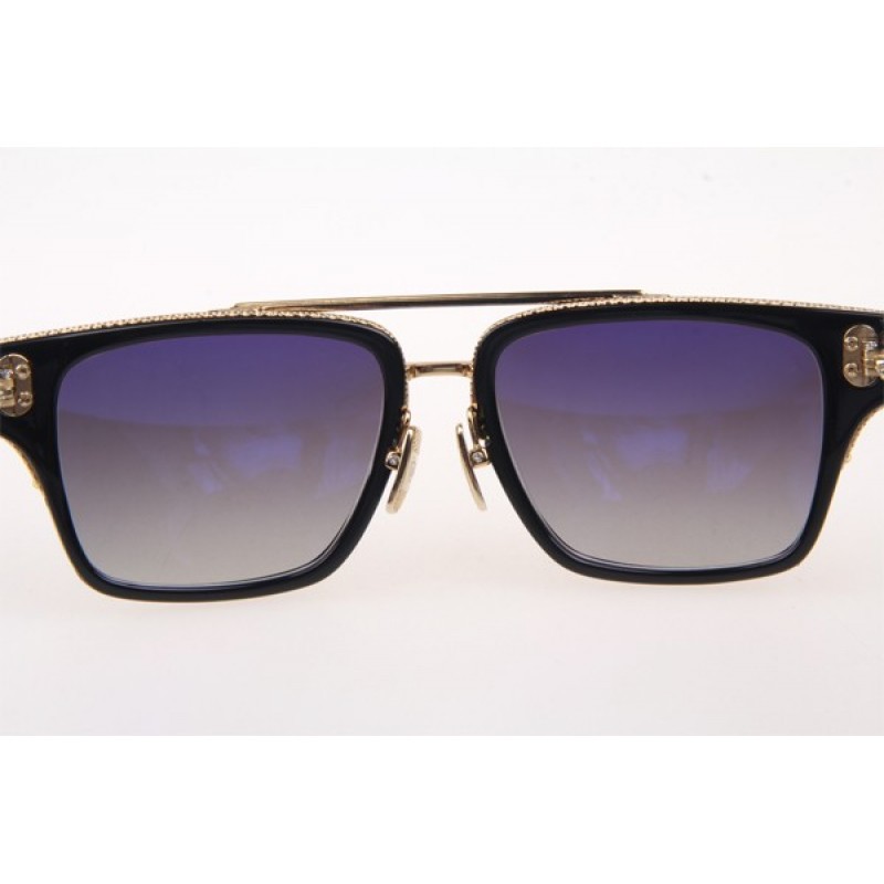 Dita Mach Three Sunglasses In Black Gold Grey