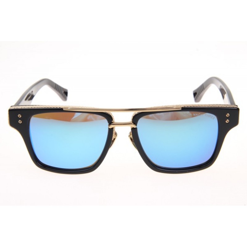 Dita Mach Three Sunglasses In Black Blue Flash