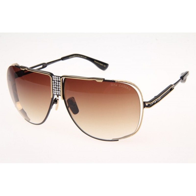 Dita Cascais DRX2065-A Sunglasses in Gold Black With Brown Lens