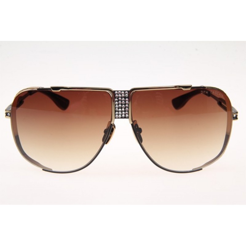 Dita Cascais DRX2065-A Sunglasses in Gold Black With Brown Lens