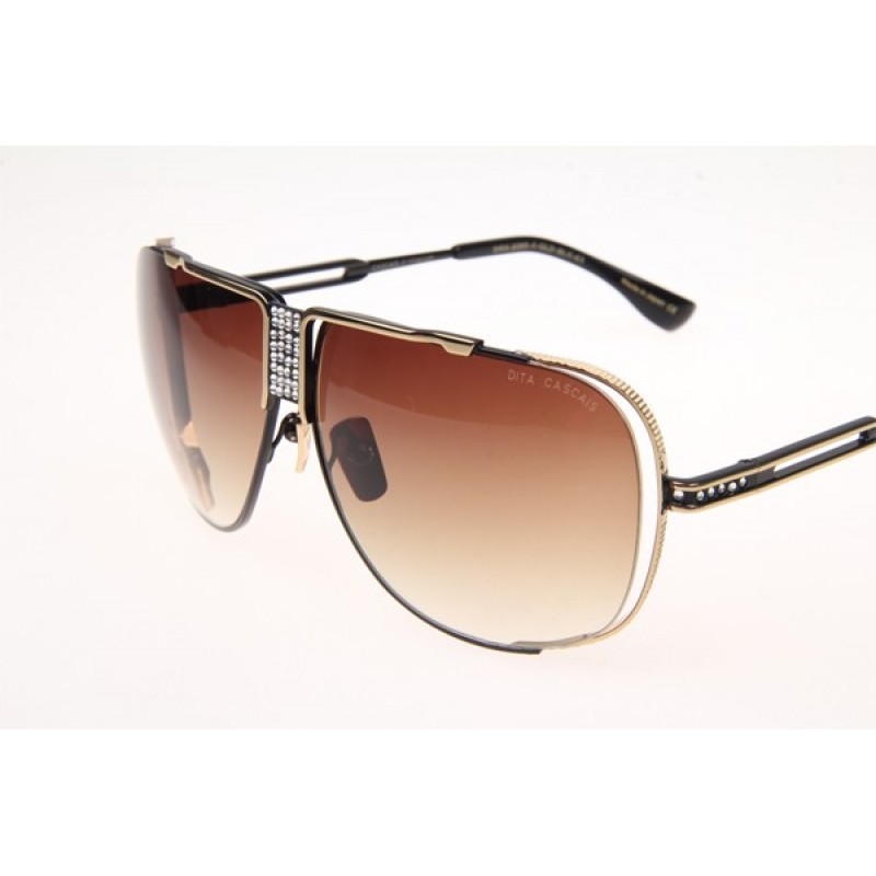 Dita Cascais DRX2065-A Sunglasses in Gold Black With Brown Lens