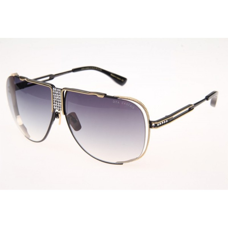 Dita Cascais DRX2065-A Sunglasses in Gold Black With Grey Lens