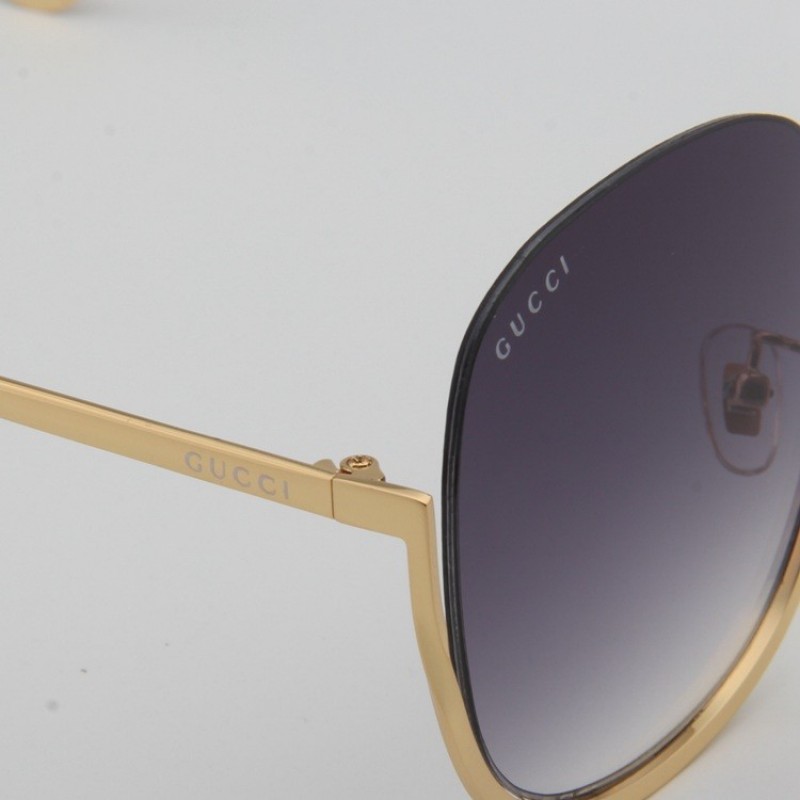 Gucci GG0366 Sunglasses In Gradient Grey