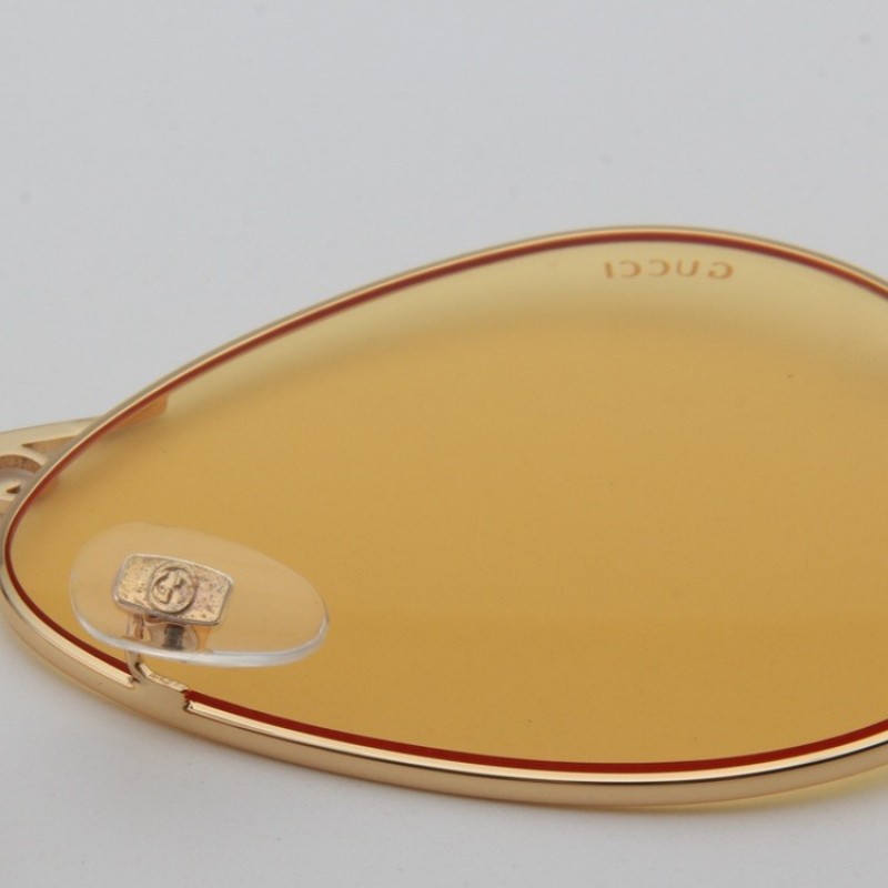 Gucci GG0223S Sunglasses In Coffee Gold