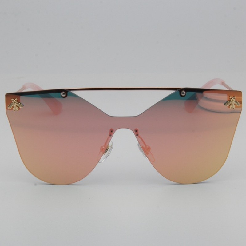 Gucci GG2258 Sunglasses In Pink Gold