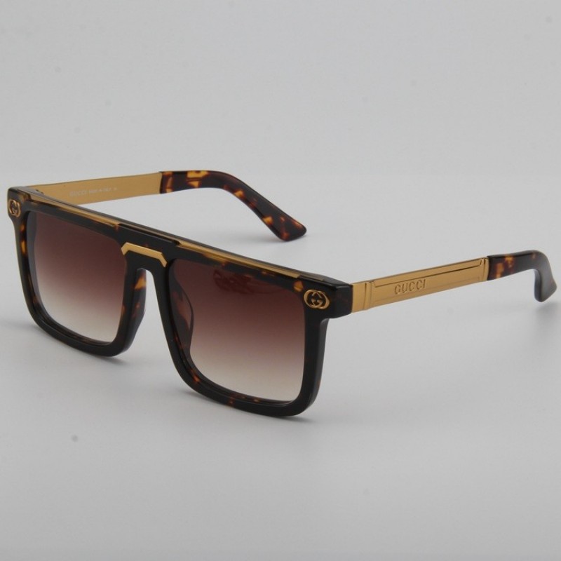 Gucci GG0078HX Sunglasses In Tortoise