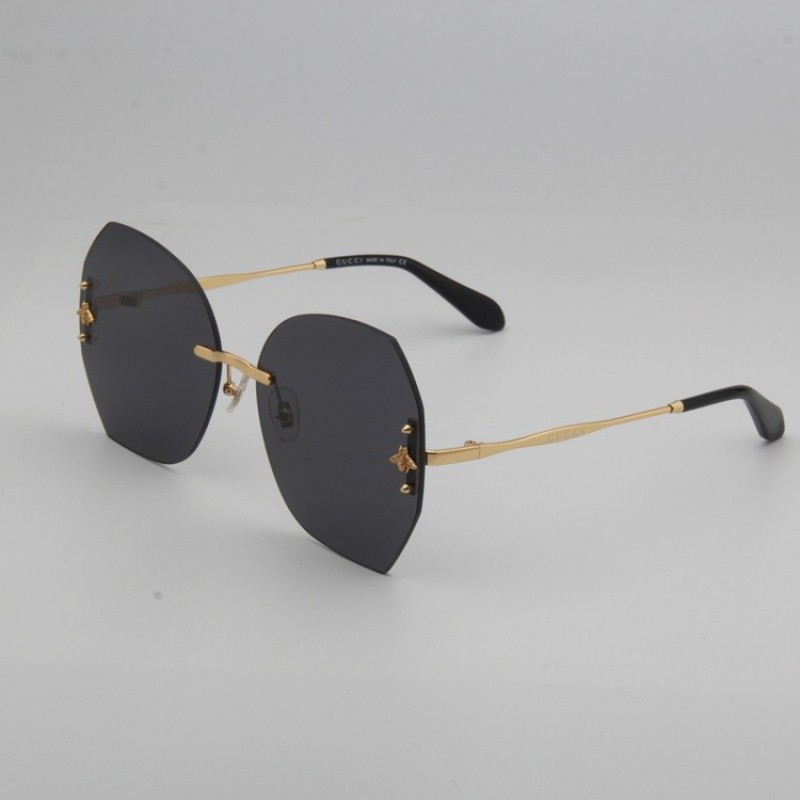 Gucci GG0242 Sunglasses In Gradient Grey