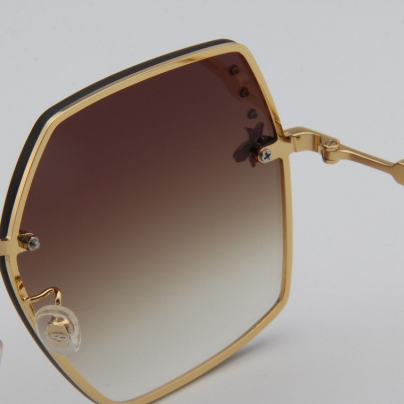 Gucci GG2212 Sunglasses In Gradient Coffee