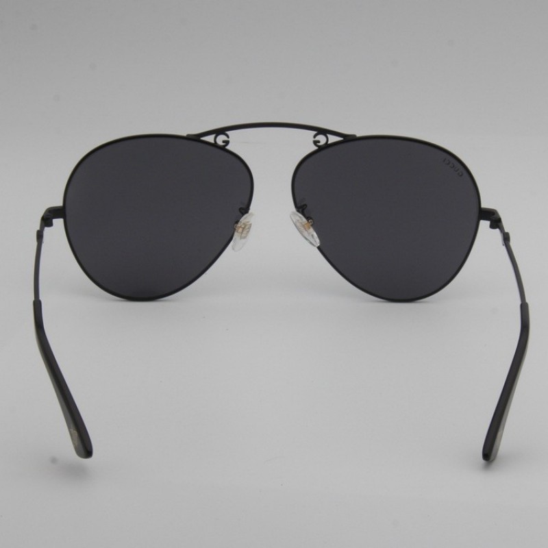 Gucci GG0223S Sunglasses In Coffee Black