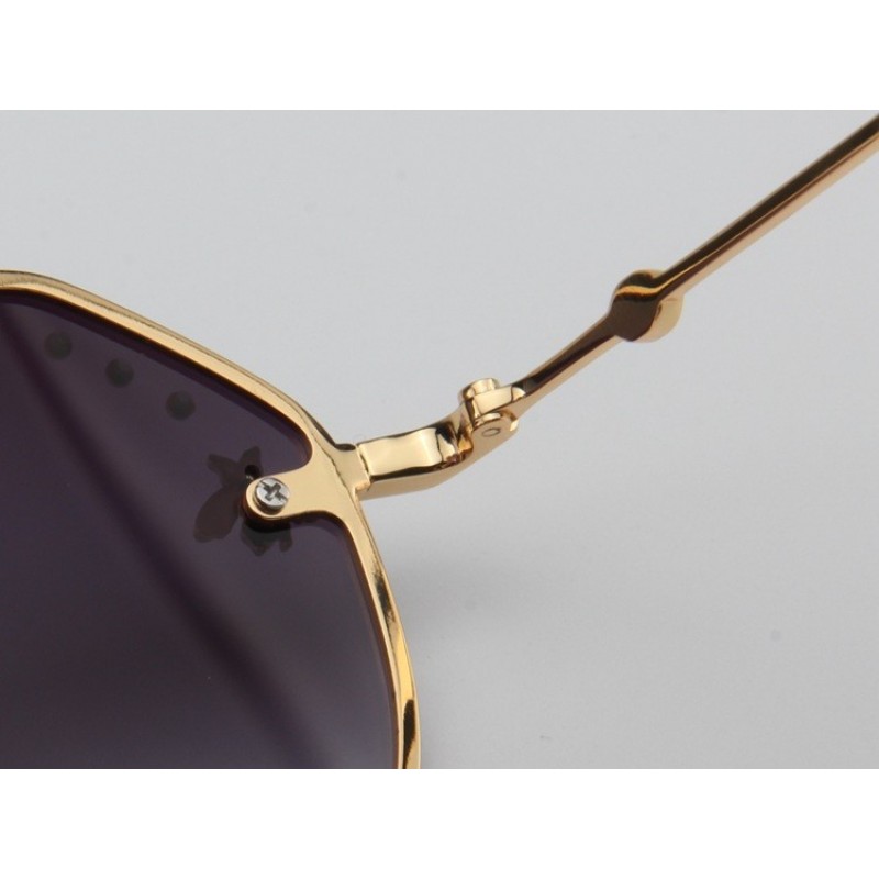 Gucci GG2268 Sunglasses In Black Gold