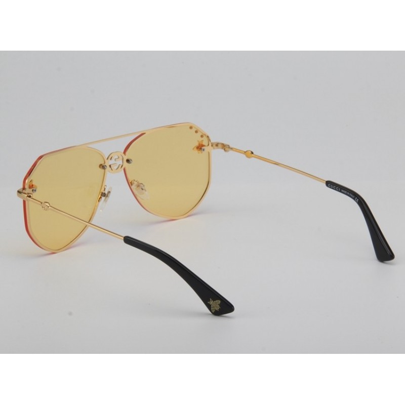 Gucci GG2269S Sunglasses In Coffee Gold