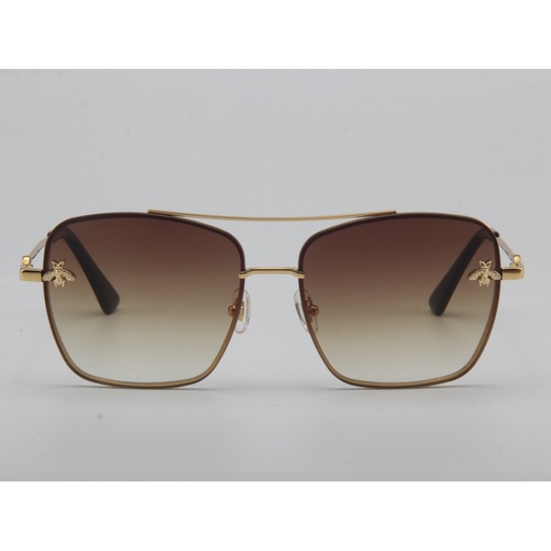 Gucci GG2205S Sunglasses In Coffee Gold