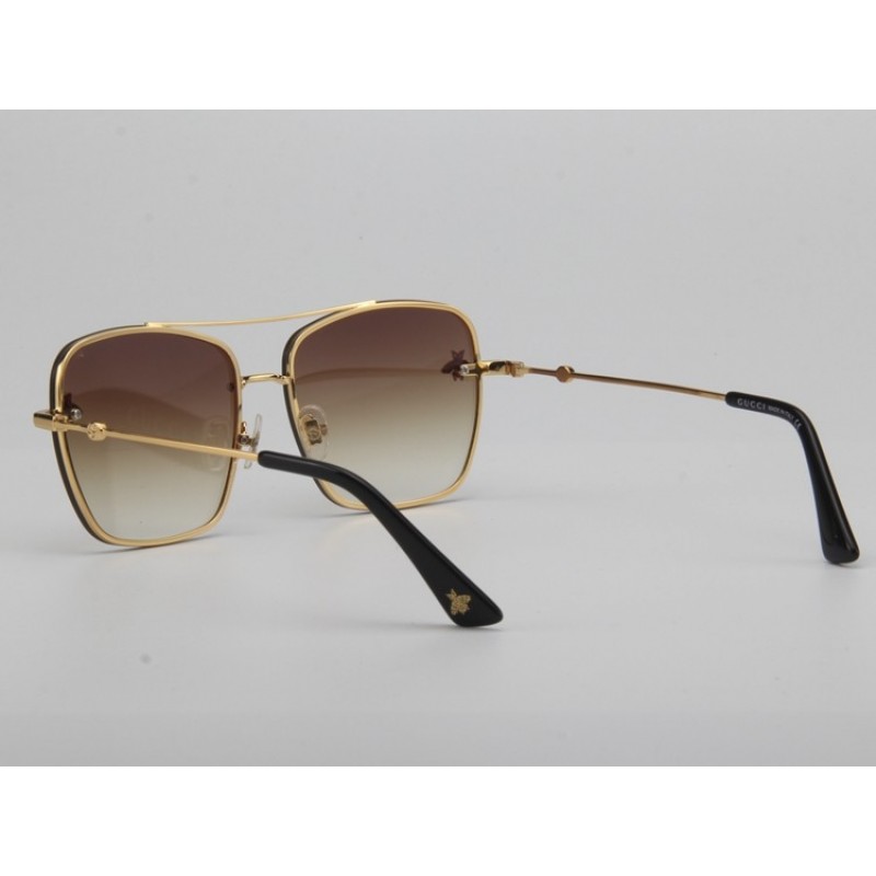 Gucci GG2205S Sunglasses In Coffee Gold