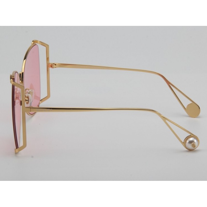 Gucci GG0252S Sunglasses In Pink Gold