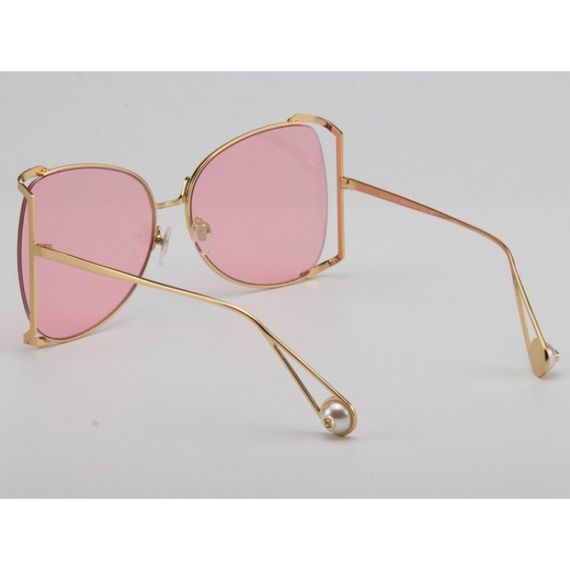 Gucci GG0252S Sunglasses In Pink Gold