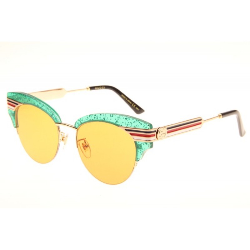 Gucci GG0283S Sunglasses In Green Black