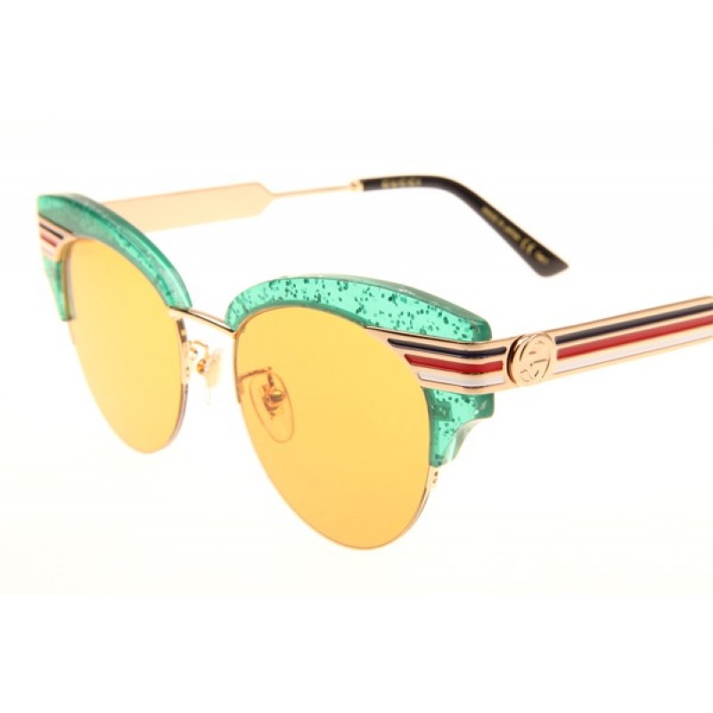 Gucci GG0283S Sunglasses In Green Black