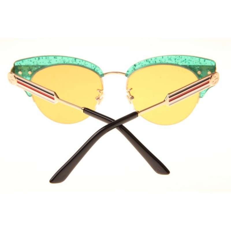 Gucci GG0283S Sunglasses In Green Black