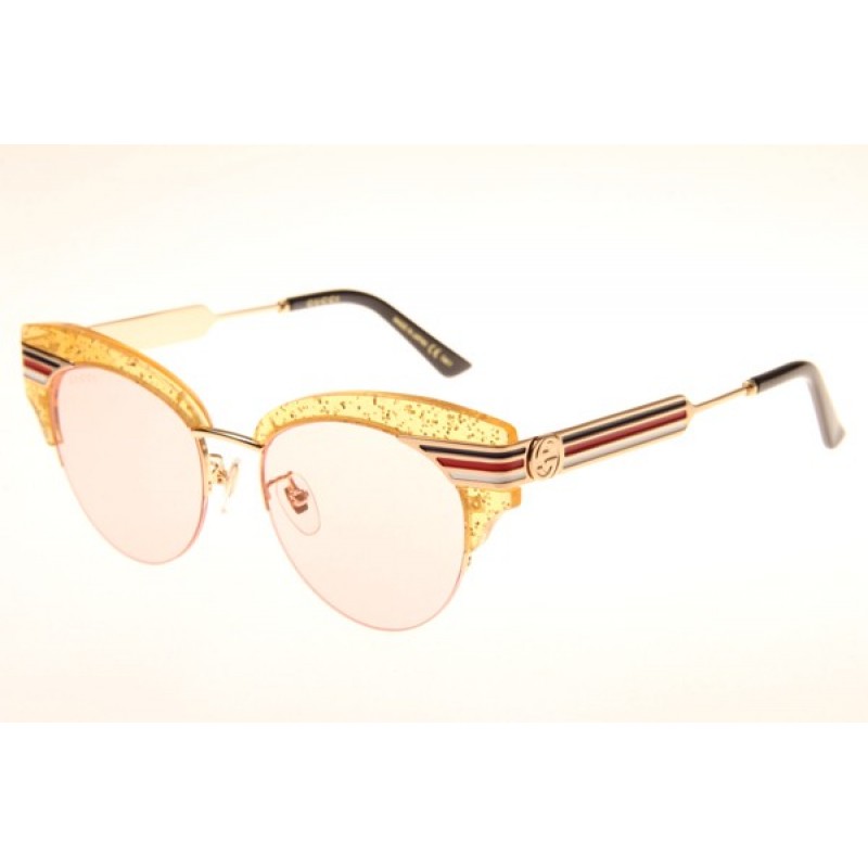 Gucci GG0283S Sunglasses In Yellow Black